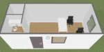 Conteneur Bureau 21 m2 avec WC + Kitchenette – Image 3