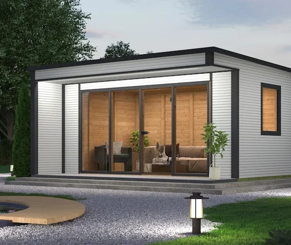 Abri de jardin Weka Cubilis 4.0 avec éléments à lattes – 45 mm