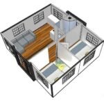 Conteneur Mobile - Tiny House avec Deux Chambres et Cuisine – Image 2