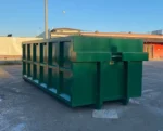 Conteneur roll-off ouvert vert