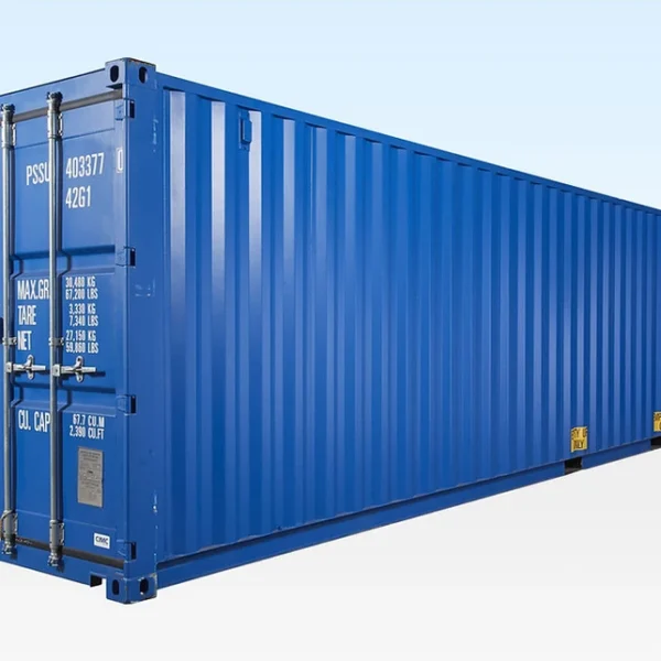 Container Maritime 40 Pieds 1er voyage Bleu