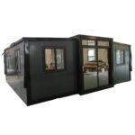Conteneur mobile Tiny House 3 pièces de 35 m2 maison préfabriquée pliable et mobile