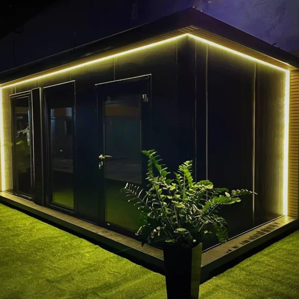 Conteneur de bureau Conteneur d'habitation Abri de jardin - 6 x 3m avec chauffage